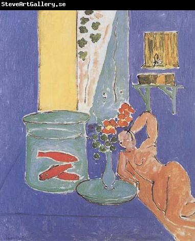 Henri Matisse Goldfish and Sculpture (mk35)